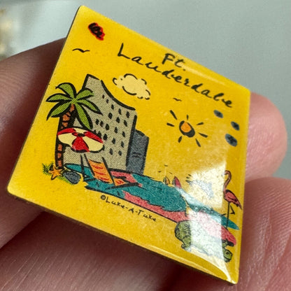 Fort Lauderdale Florida FL Luke-a-tuke Souvenir Tourist Lapel Pin