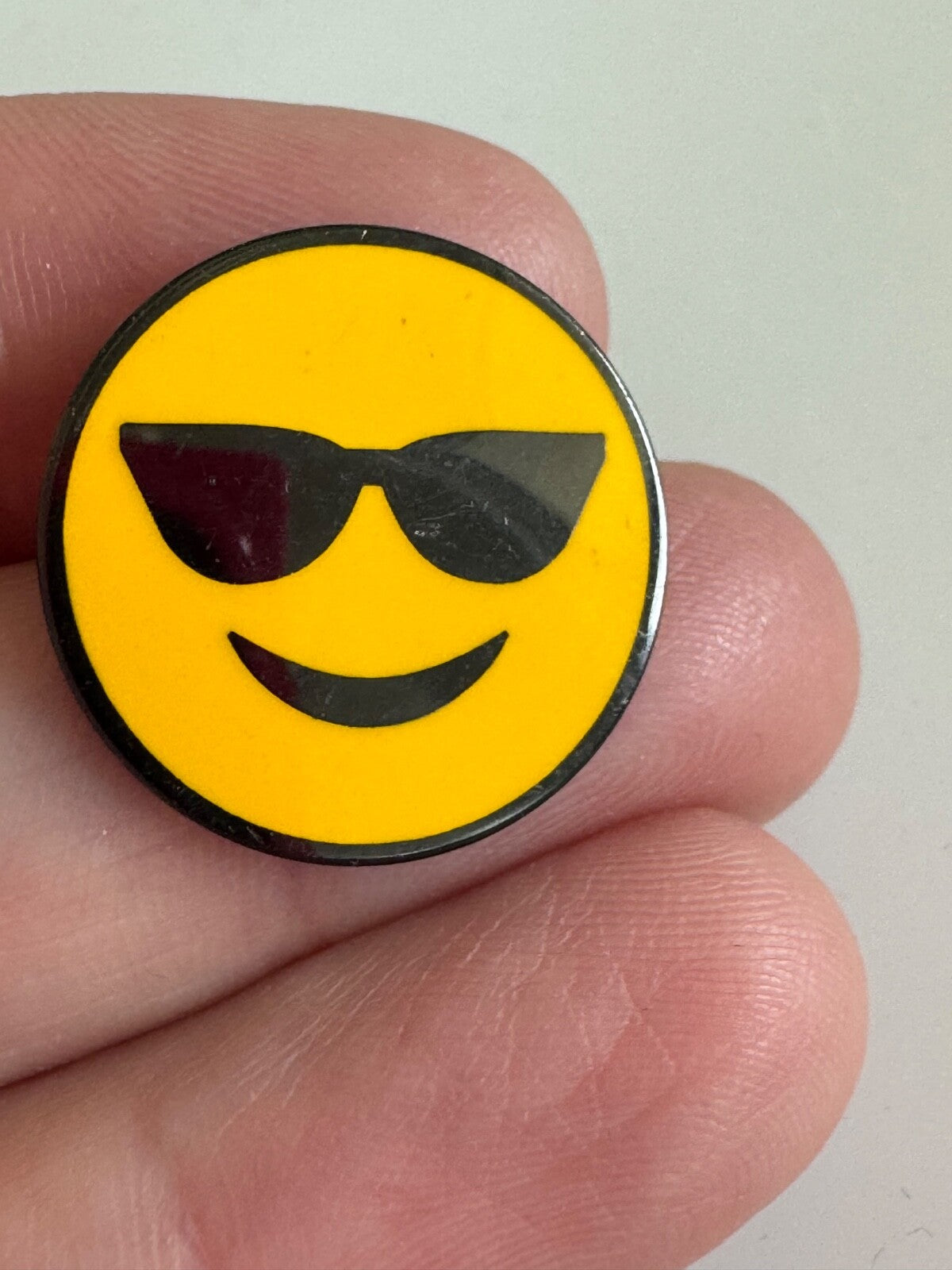 Smiley Face with Sunglasses Emoji Lapel Pin Tie Tack