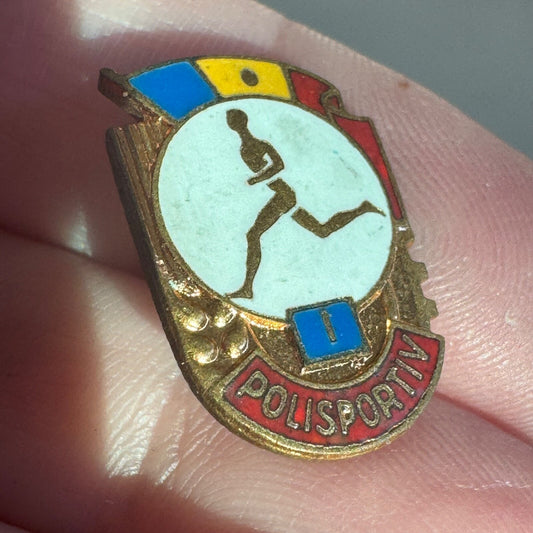Romanian Polisportiv I Lapel Pin Tie TAck