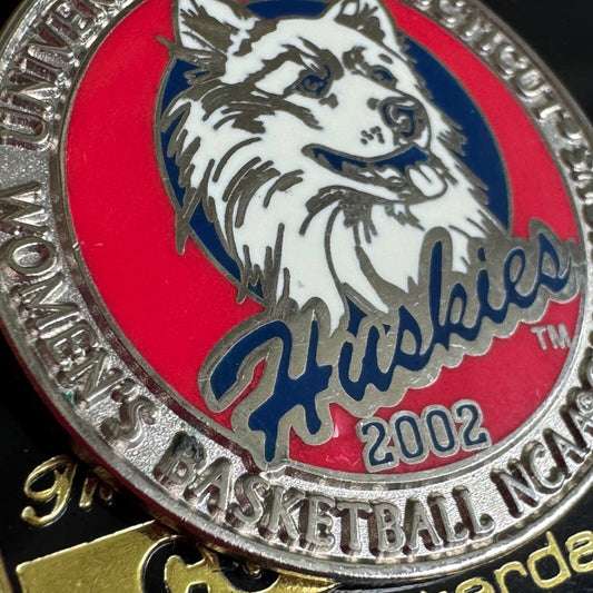 UConn Huskies 2002 NCAA Women’s Basketball Champions Pin Peter David Rare