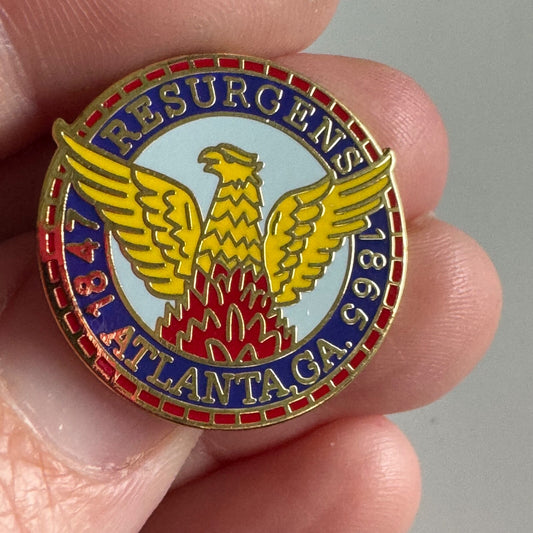 Vtg Resurgens Atlanta Georgia 1847-1865 Pin Mayor’s Office of Cultural Affairs