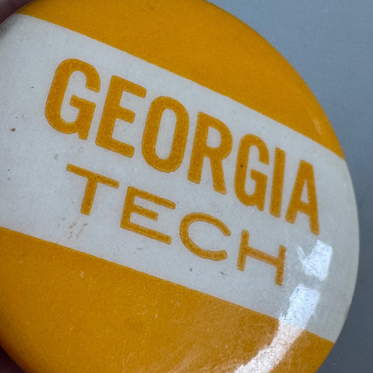 Vintage Georgia Tech University Yellow Jackets Lapel Pin Button Institute