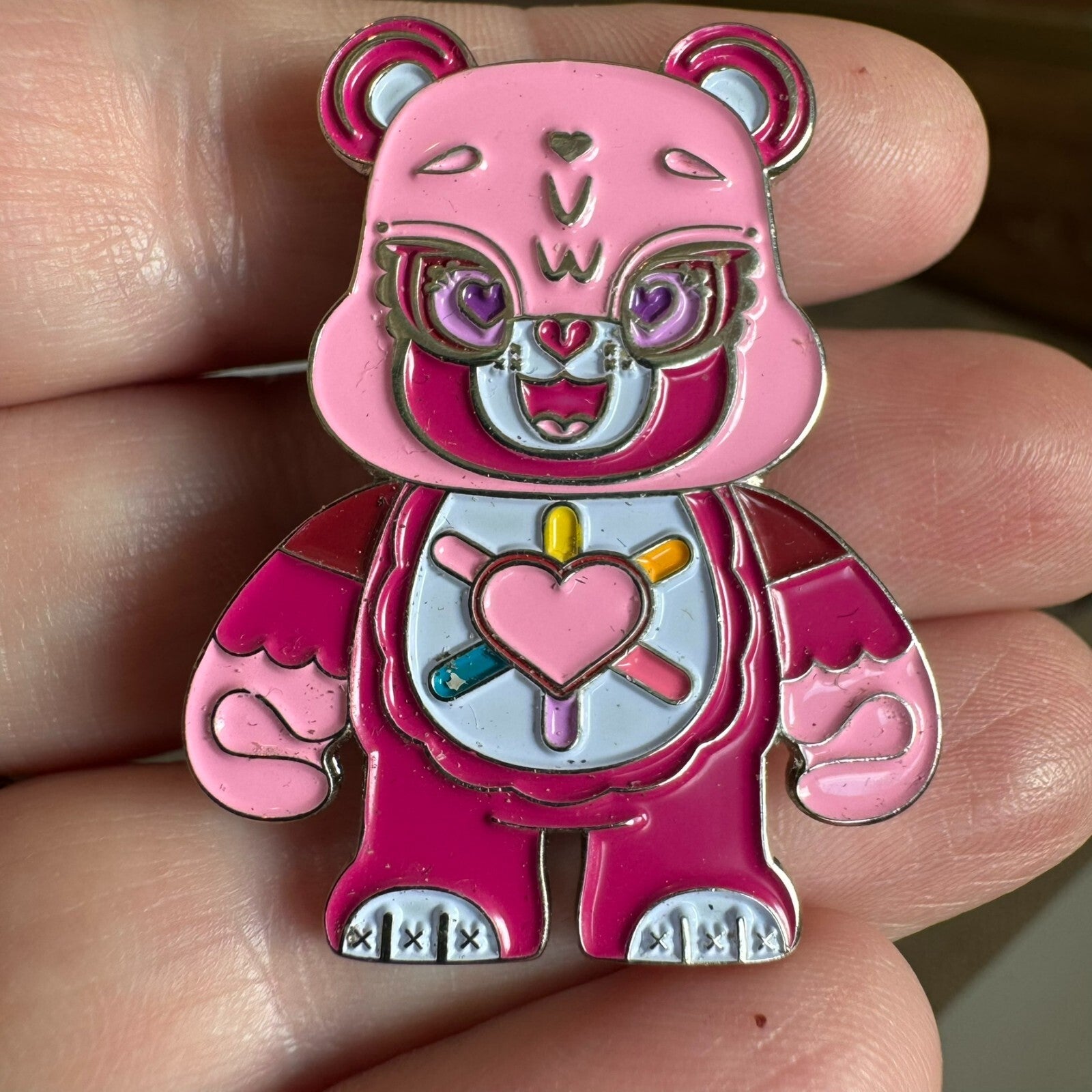Vintage Kidrobot Care Bear Pin Lape Pin