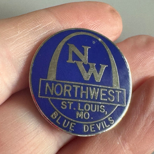 Vtg Northwest High School St. Louis MO Blue Devils Pin – Vintage School Spirit