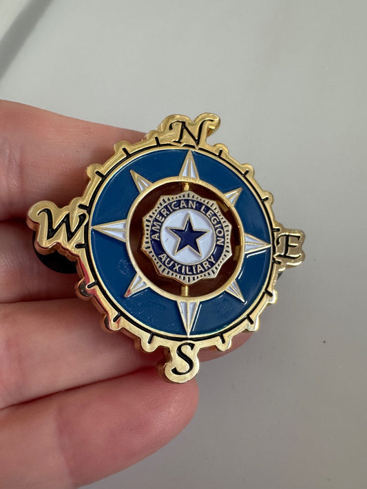 American Legion Auxiliary Department President Pin 2016-2017 Compass Rose