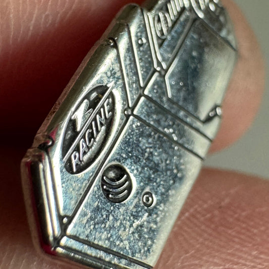 Vintage Racine Railroad Products Lapel Pin Machinery RARE