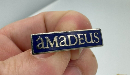 AMADEUS Travel Software Vintage Lapel Pin