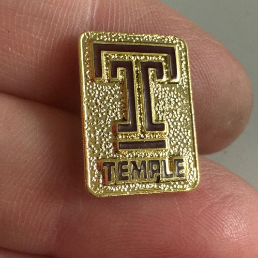 Vintage Temple University Owls Gold Tone Tie Tack Pin
