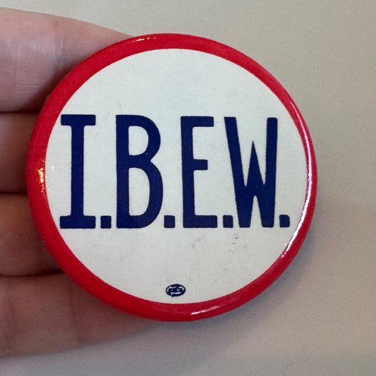 Vintage IBEW I.B.E.W. Union Lapel Pin Button