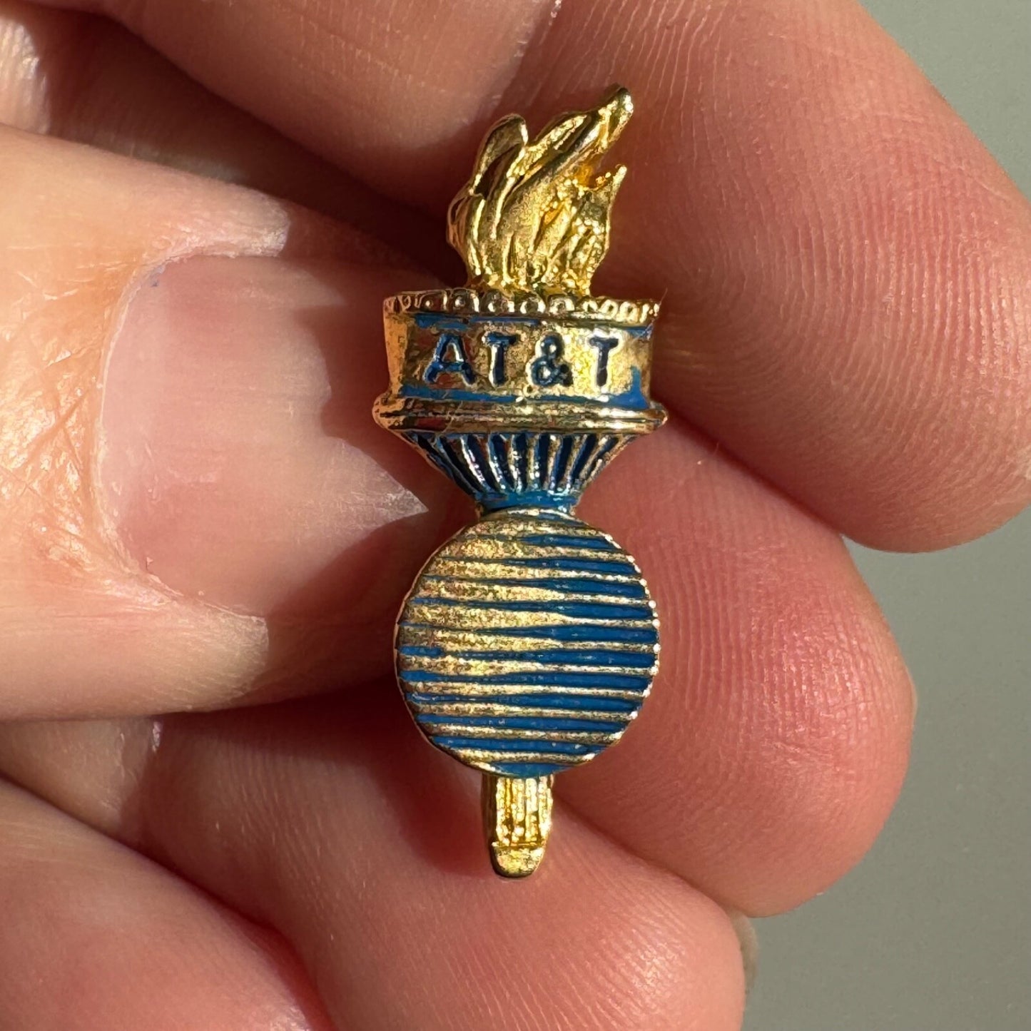 Vintae AT&T Torch Logo Lapel Pin Olympics Logo