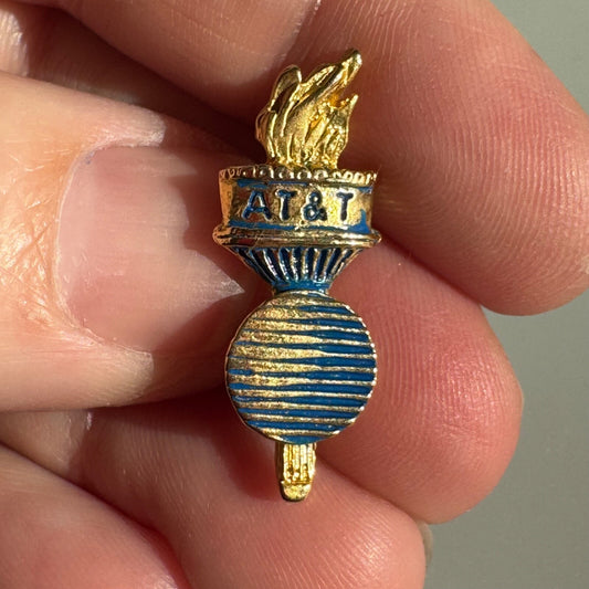 Vintae AT&T Torch Logo Lapel Pin Olympics Logo