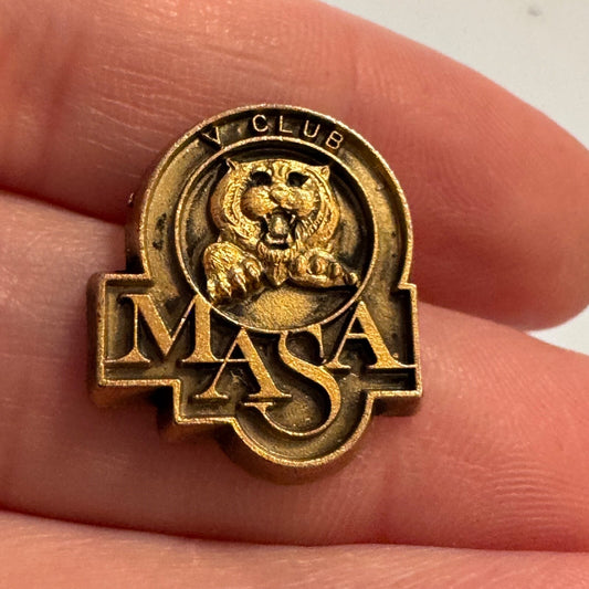 Vtg University of Missouri Athletic Scholarship Association V Club Tiger Pin
