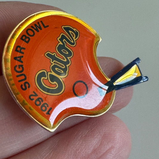 Vintage 1992 Sugar Bowl University of Florida Gators Helmet Lapel Pin