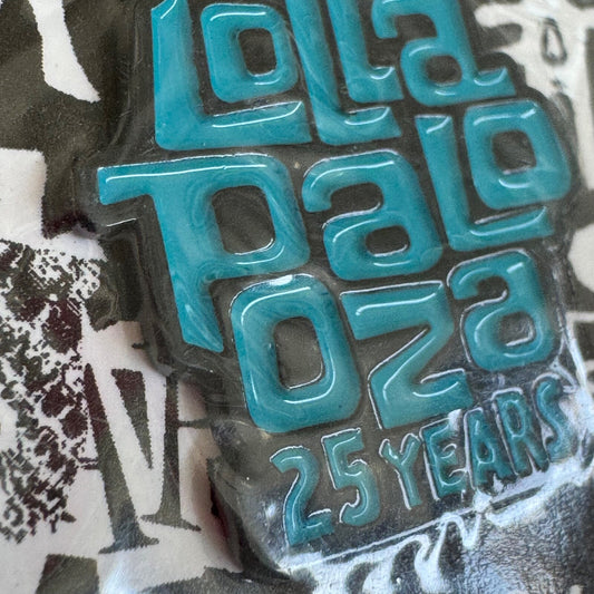 Blue Lollapalooza 25 Years 1991 Festival Collector Pin Teal Logo