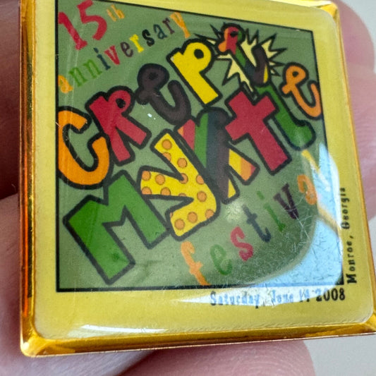 2008 15th Anniversary Crepe Myrtle Festival Monroe Georgia Lapel Pin 