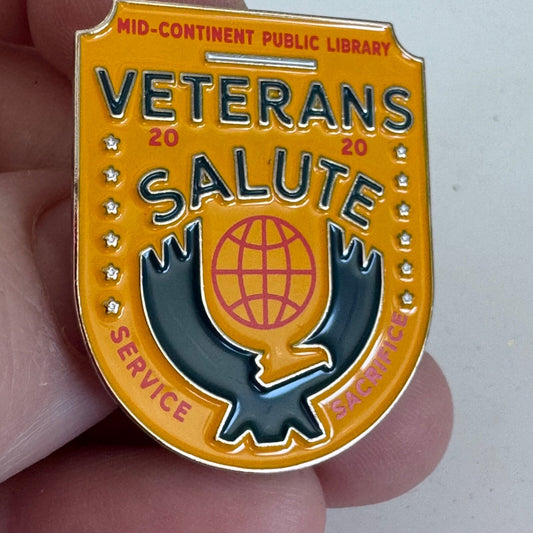 2020 Mid-Continent Public Library Veterans Salute Lapel Pin