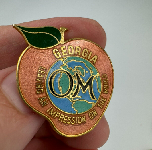 Georgia Odyssey Of The Mind Pin Peach - Leaving an Impression on the World OM