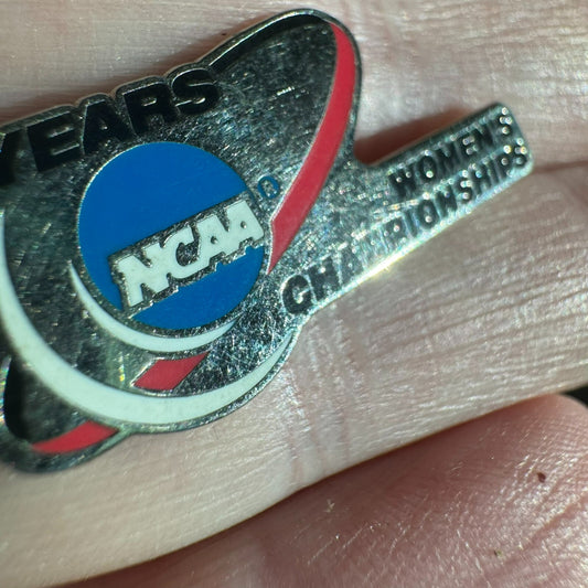 25 Years NCAA Womens Championships Womens Sports Ename Lapel Pin