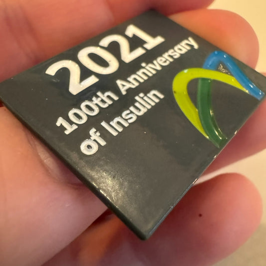 2021 100th Anniversary of Insulin Enamel Lapel Pin