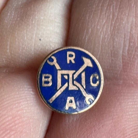 10k Gold Brotherhood of Railway Carmen of America Screwback Lapel Pin BRCA
