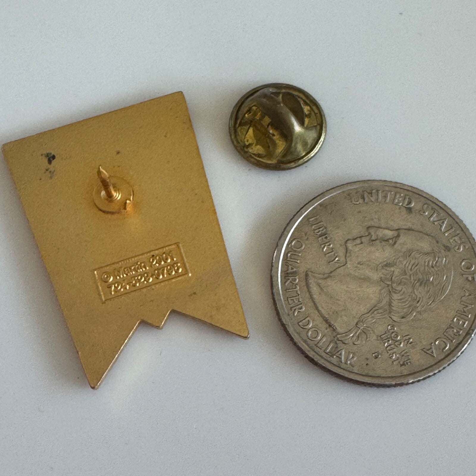 Vintage American Disaster Flag Lapel Pin United States