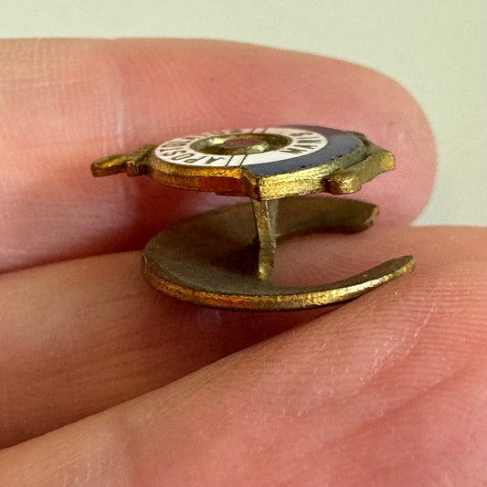 Gorgeous Vtg Apostolatus Maris Catholic Enamel Pin Stud Apostleship of the Sea