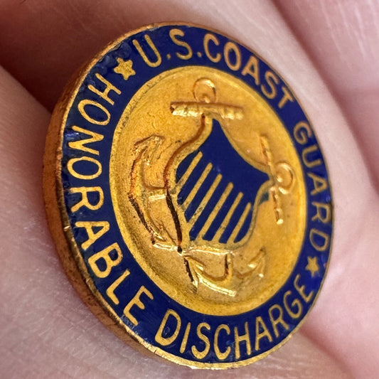 Vintage U.S. Coast Guard Honorable Discharge Lapel Pin
