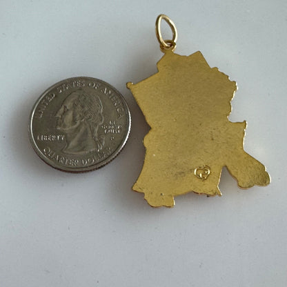 Vintage 1991 NIOSA San Antonio Texas Flag Pin Charm Fiesta