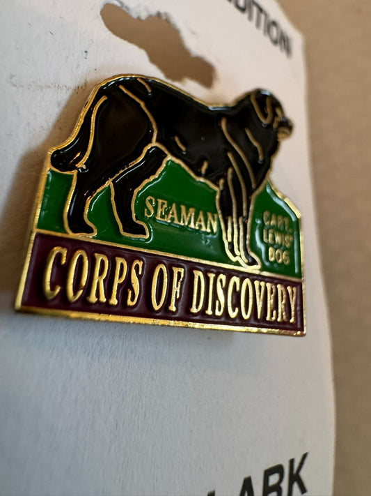Vintage Seaman Capt Lewis's Dog Corps of Discovery Souvenir Lapel Pin