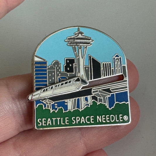 Seattle Space Needle Monorail Articulated Lapel Pin – Seattle, Washington, USA