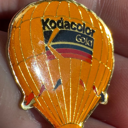 Kodacolor Gold Hot Air Balloon Kodak Film Lapel Pin