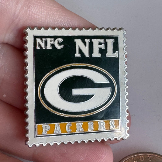 Vintage NFL Green Bay Packers NFC US Postage Stamp Lapel Pin 2006