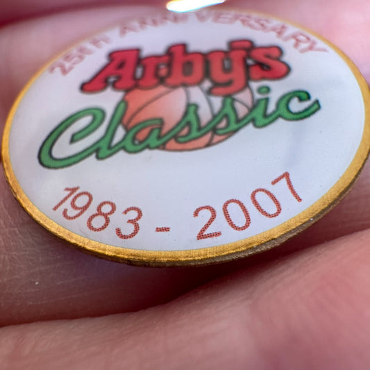25th Anniversary Arby's Classic Basketball Tournament 2007 Lapel Pin