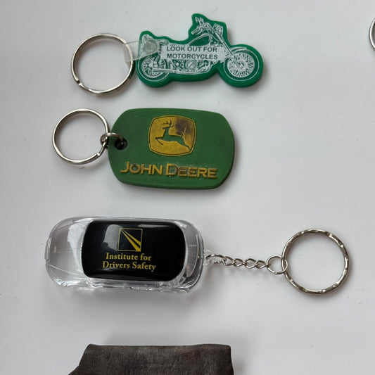 Lot of 20+ Vintage Car Automobile Dealership Oil Gas Keychains Key Chains