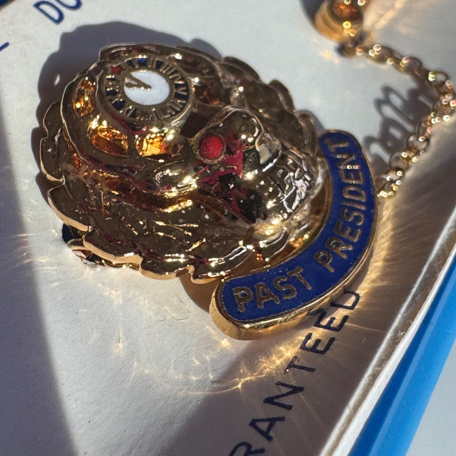 Vintage Elks Club Past President Pin BPOE New Old Stock in Original Box