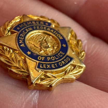 Vintage Member American Federation of Police Lapel Pin 