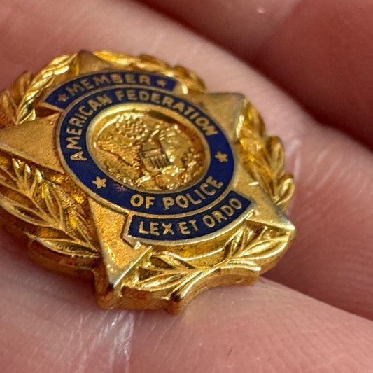 Vintage Member American Federation of Police Lapel Pin 