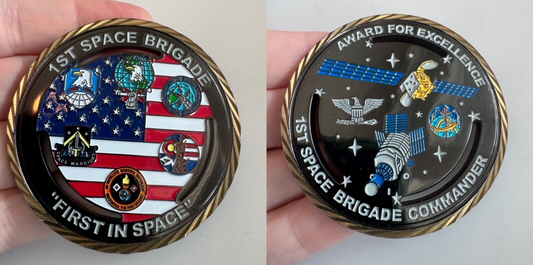 1st Space Brigade Challenge Coin Commander Award for Excellence