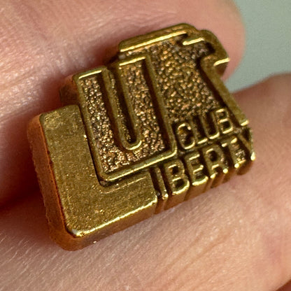 Liberty University Club Gold Tone Tie Tack Lapel Pin