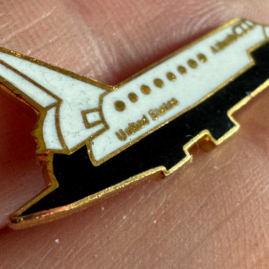 Vintage Space Shuttle Lapel Pin Enamel Souvenir