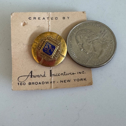 Vintage Shore Parkway Boys' Club Baseball SPL Pin Award Incentives New York City