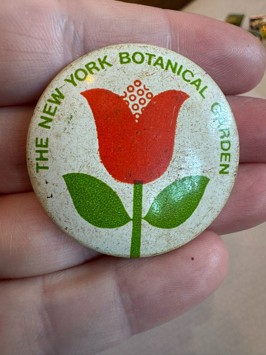 Vintage New York Botanical Garden Souvenir Lapel Pin