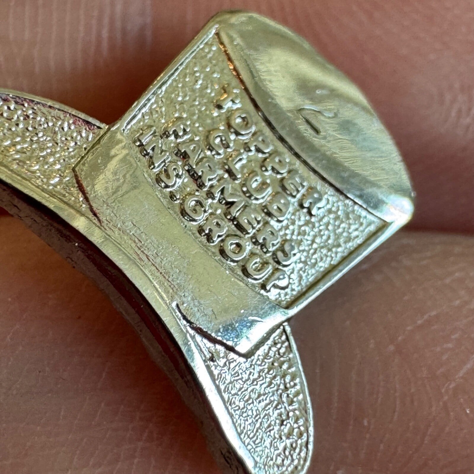 Farmers Insurance Topper Club Hat Pin – Silver Tone Recognition Badge