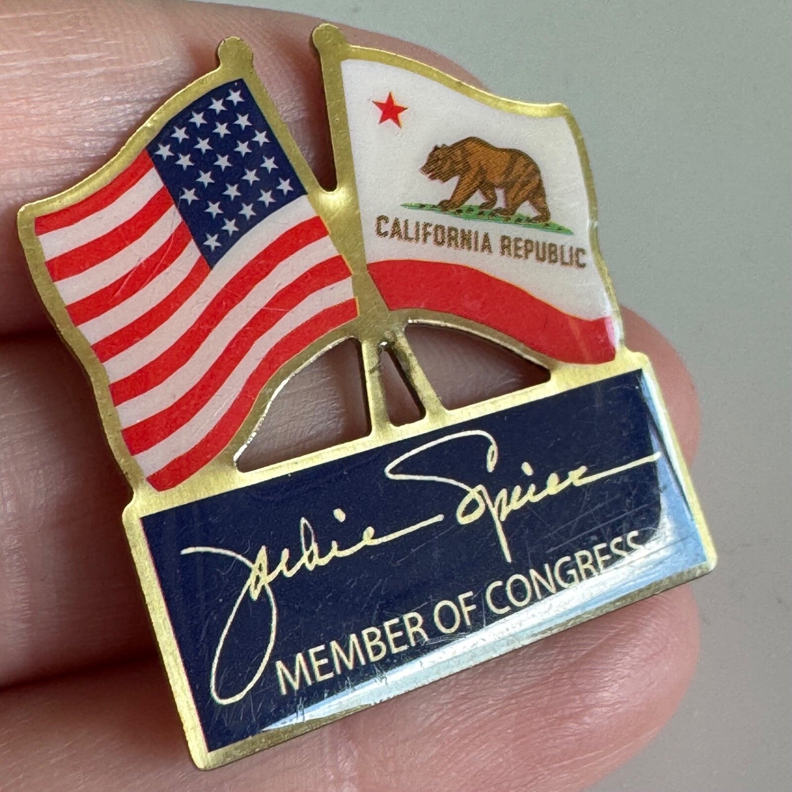 Jackie Speier Member of Congress California Lapel Pin Representative
