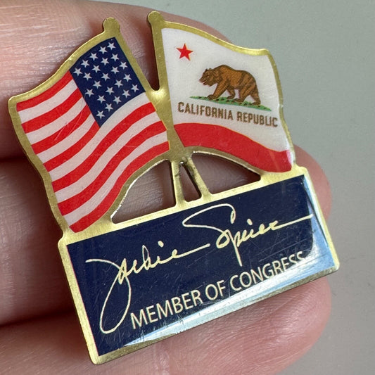 Jackie Speier Member of Congress California Lapel Pin Representative