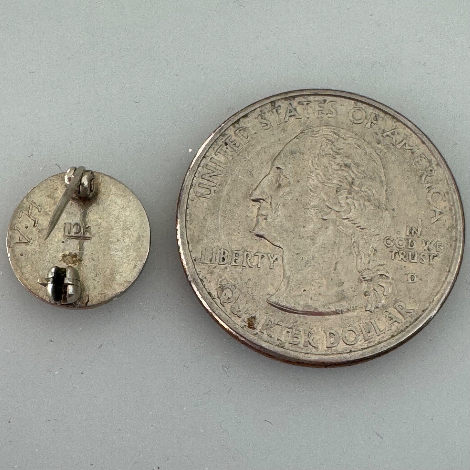Antique 10k 1924 Kansas State Teachers College KSTC Pittsburg Pitt Lapel Pin