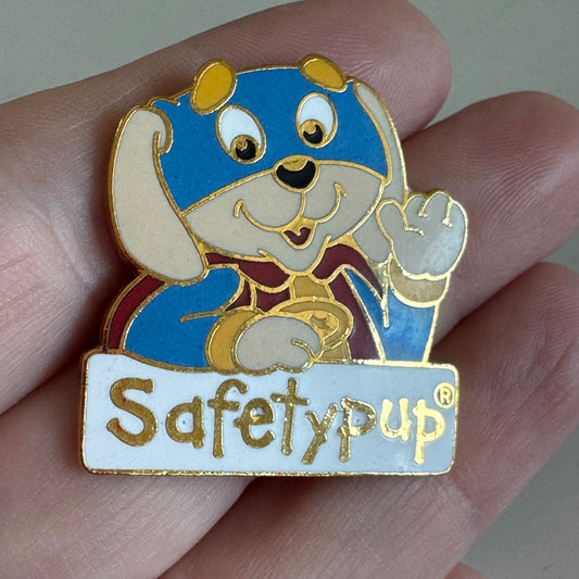 Vintage Safetypup National Child Safety Council Lapel Pin Enamel 1993