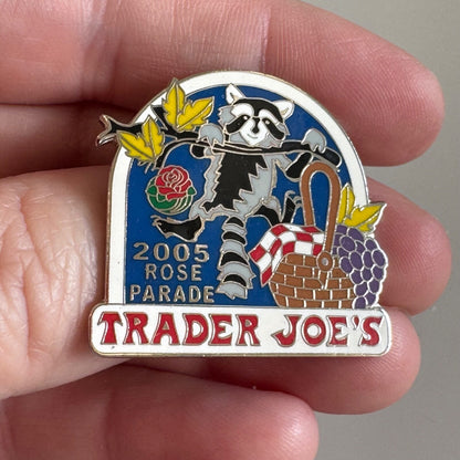 Vintage 2005 Trader Joe's Rose Parade Lapel Pin Bowl Joes RARE