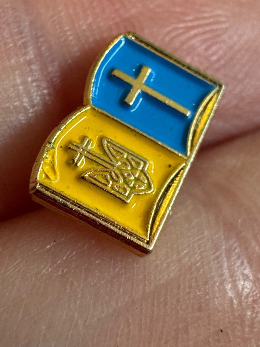 Ukrainian Orthodox Enamel Pin Ukraine Flag Colors Tie Tack