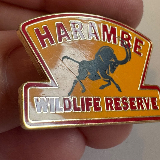 Vintage Harambe Wildlife Reserve Lapel Pin Disney Animal Kingdom
